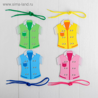 Развивающий набор шнуровка&raquo; Пришей пуговку&raquo; 4&times;18&times;16 см