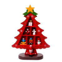 Новогодний сувенир «Ёлка с ячейками под подарки», 14,5 × 19,5 см, красная Новогодний сувенир «Ёлка с ячейками под подарки», 14,5 × 19,5 см, красная