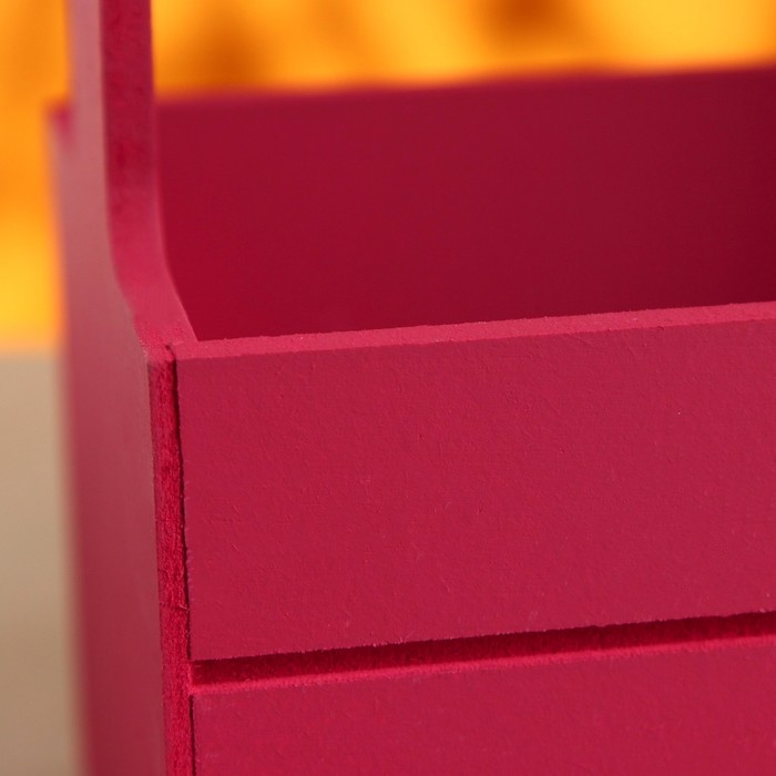 Набор кашпо деревянных 3 в 1 (29&times;18&times;33; 25&times;15&times;30; 21&times;12&times;23) "Аром", Бордо