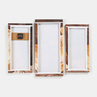 Часы-картина настенные, модульные "Львы", бесшумные, 60 х 80 см, триптих