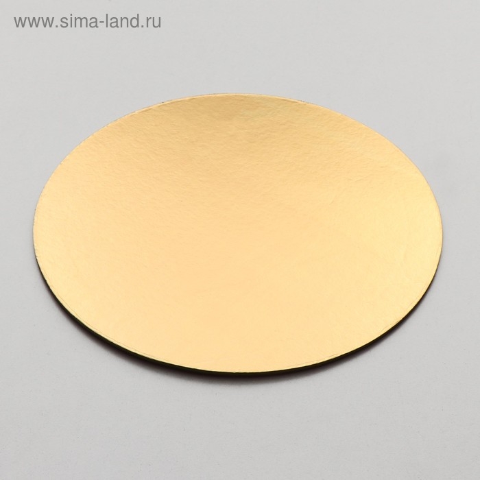 Подложка усиленная, розовый-золото, 24 см, 3,2 мм