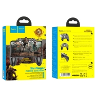 Геймпад Hoco GM7, 4 триггера, ширина телефона до 70-95 мм, чёрный Геймпад Hoco GM7, 4 триггера, ширина телефона до 70-95 мм, чёрный