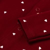 Комбинезон детский с открытыми ножками "Мишка", цвет бордовый, рост 74