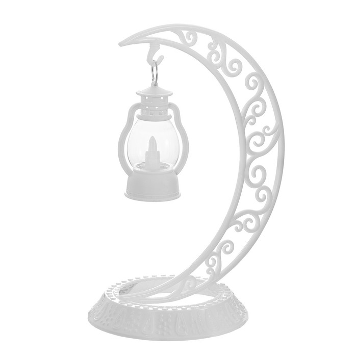 Ночник Ночник "Ночной фонарь" LED от батареек 3хAG10 белый 12х19х25 см