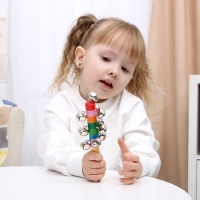 Деревянная музыкальная игрушка &laquo;Бубенцы радуга&raquo;, 18 см