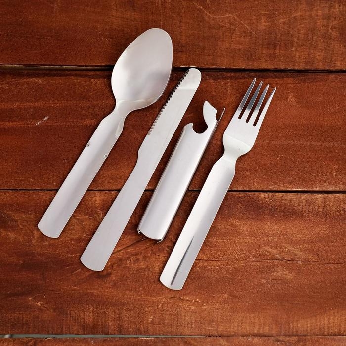 Набор туриста 4в1 рукоять-открывалка 18х6см Набор туриста 4в1 рукоять-открывалка 18х6см