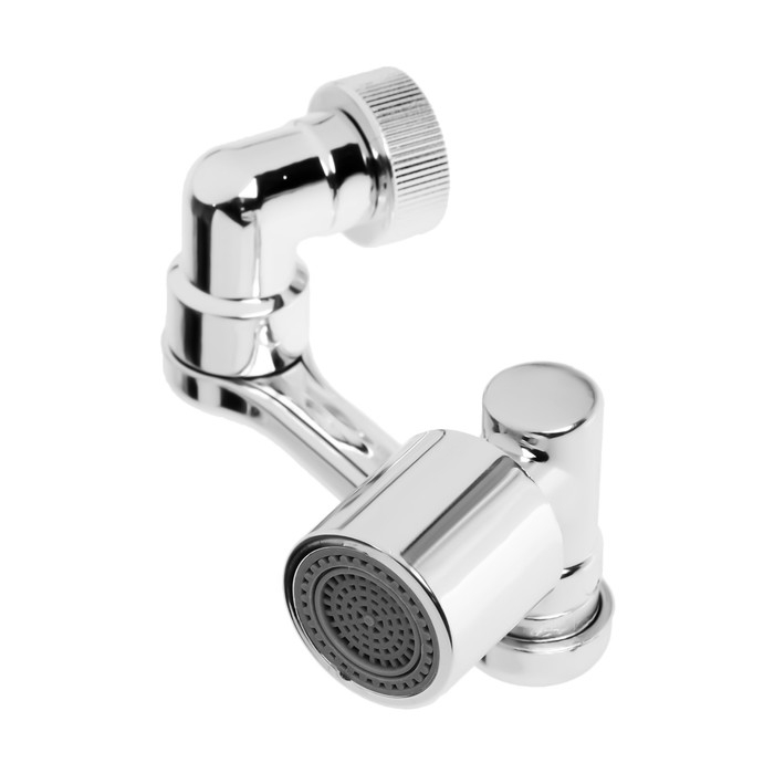 Аэратор ZEIN Z3634, поворотный, регулируемый, угловой, 2 режима, хром Аэратор ZEIN Z3634, поворотный, регулируемый, угловой, 2 режима, хром