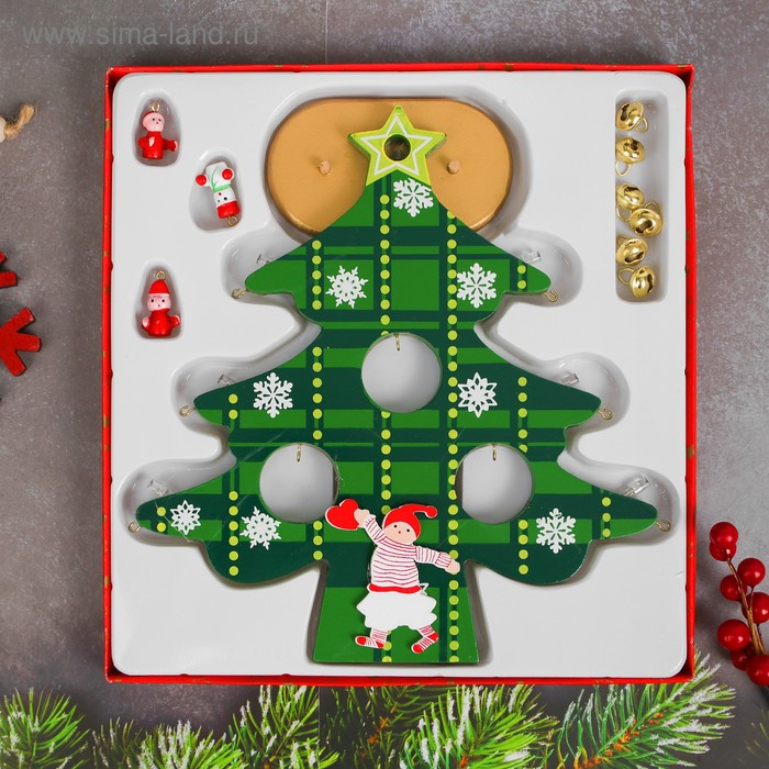 Новогодний сувенир Новогодний сувенир "Ёлочка с подсветкой", зеленая