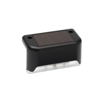 Садовый светильник на солнечной батарее, 8 &times; 4.5 &times; 4.5 см, 1 LED, свечение тёплое белое, чёрный