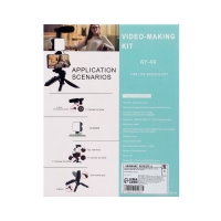 Набор блогера AY-49, штатив для телефона с лампой, микрофон, Bluetooth кнопка, чёрный Набор блогера AY-49, штатив для телефона с лампой, микрофон, Bluetooth кнопка, чёрный