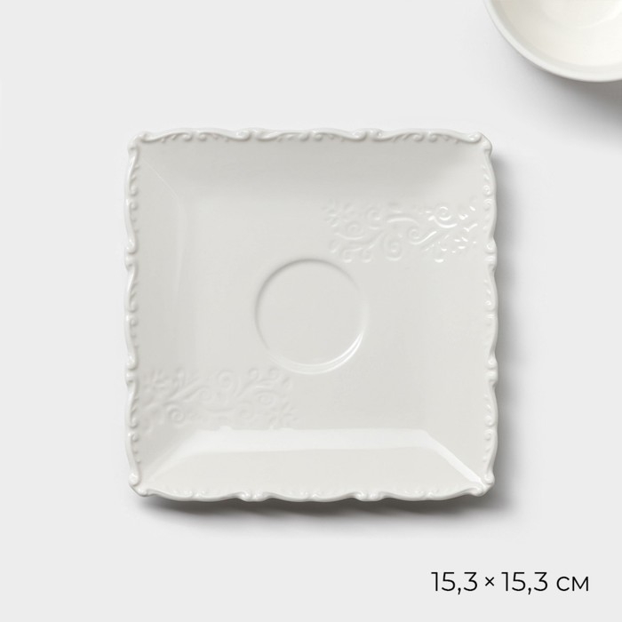 Чайная пара Magistro фарфоровая Kingdom, кружка 230 мл