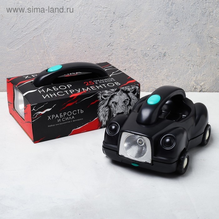 Набор инструментов с фонарем «Храбрость и сила», 25 предметов Набор инструментов с фонарем «Храбрость и сила», 25 предметов