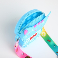 Сумка детская для девочки на молнии, цвет голубой Сумка детская для девочки на молнии, цвет голубой