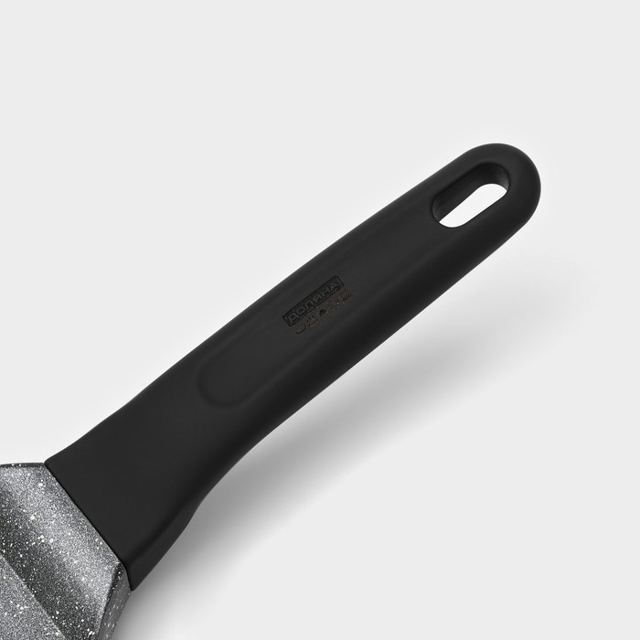 Сковорода гриль Доляна &laquo;Моно&raquo;, d=18 см, индукция, цвет темный мрамор