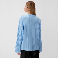 Джемпер вязаный женский MINAKU:Knitwear collection цвет голубой, р-р 42-44 Джемпер вязаный женский MINAKU:Knitwear collection цвет голубой, р-р 42-44