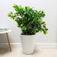 Кашпо для цветов со вставкой &laquo;Дюна&raquo;, 19,5 л, цвет белый