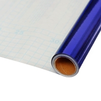 Плёнка самоклеящаяся, голография, синяя, 0.45 х 3 м, 3 мкм Плёнка самоклеящаяся, голография, синяя, 0.45 х 3 м, 3 мкм