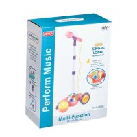 Микрофон на стойке &laquo;Волшебство&raquo;, с диско-шаром, аудио-кабелем, MP3