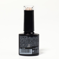 Гель лак для ногтей, &laquo;GLITTER FLASH&raquo;, 3-х фазный, 8мл, LED/UV, цвет прозрачный/терракотовый(06)