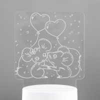 Светильник "Мышата" LED RGB от сети 11,2х9,5х12,6 см RISALUX