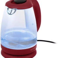 Чайник HYK-G1002 1.7л. 2200Вт бордовый