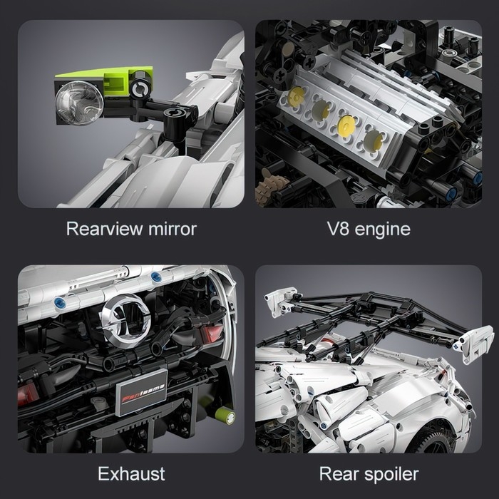 Конструктор Техно &laquo;Спорткар&raquo;, 4346 деталей, масштаб 1:8