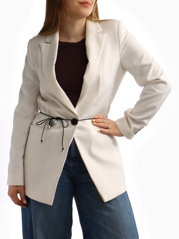 Портупея с кулоном &laquo;Сердечко&raquo; гладкое, трансформер, цвет серебро, 150 см