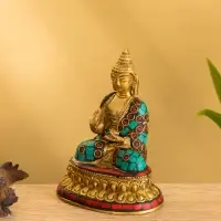 Сувенир "Будда" латунь 8х6х11,5 см
