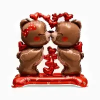 Воздушный шар фольгированный 50" &laquo;Влюбленные мишки", под воздух