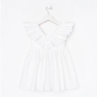 Платье детское KAFTAN «Бабочка», р. 38 (146-152), белый Платье детское KAFTAN «Бабочка», р. 38 (146-152), белый