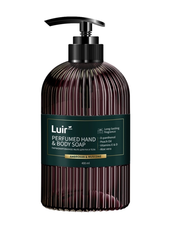 Мыло для рук и тела Luir парфюмированное ambroxan-muscone, 400 мл Мыло для рук и тела Luir парфюмированное ambroxan-muscone, 400 мл