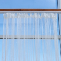 Штора - занавеска декоративная, нитяная, 300&times;300 см, цвет белый