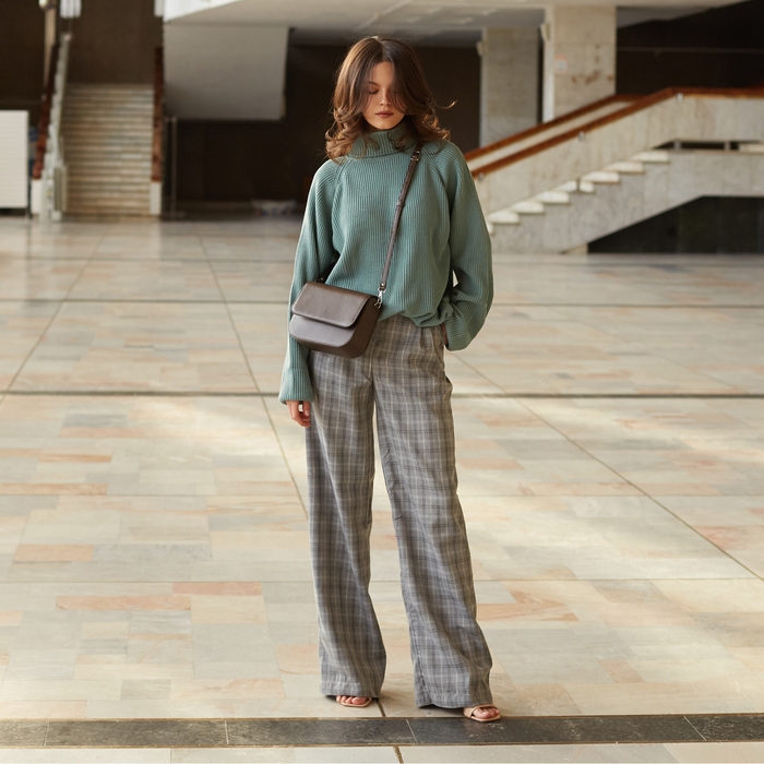 Брюки женские MINAKU: Classic цвет серый, р-р 46 Брюки женские MINAKU: Classic цвет серый, р-р 46