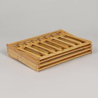 Подставка для цветов Greengo, 4 полки, 50 &times; 25 &times; 68 см, напольная, бамбук