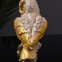 Статуэтка "Филин на листьях" 12х8х6 см, цвет коричневый