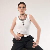 Чокер &laquo;Сердце&raquo; крупное, металлик, цвет чёрный в серебре, 60 см