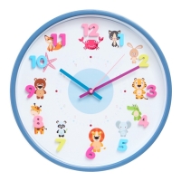 Часы настенные интерьерные детские &laquo;Зверята&raquo;, плавный ход, циферблат d-30 см