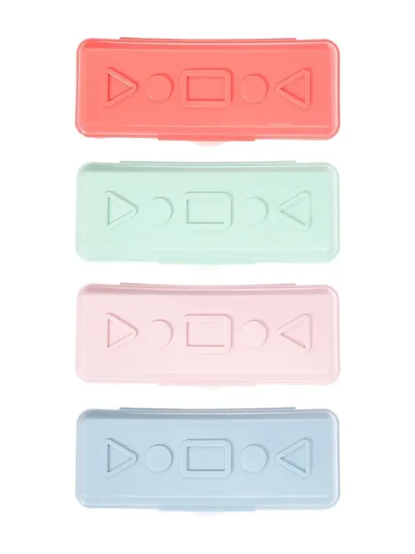 Пенал-футляр Calligrata "Прованс", 90 х 210 х 40 мм, непрозрачный, пластиковый, нежный МИКС