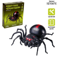 Робот паук &laquo;Чёрная вдова&raquo; Эврики, конструктор, 43 детали, на воде с солью