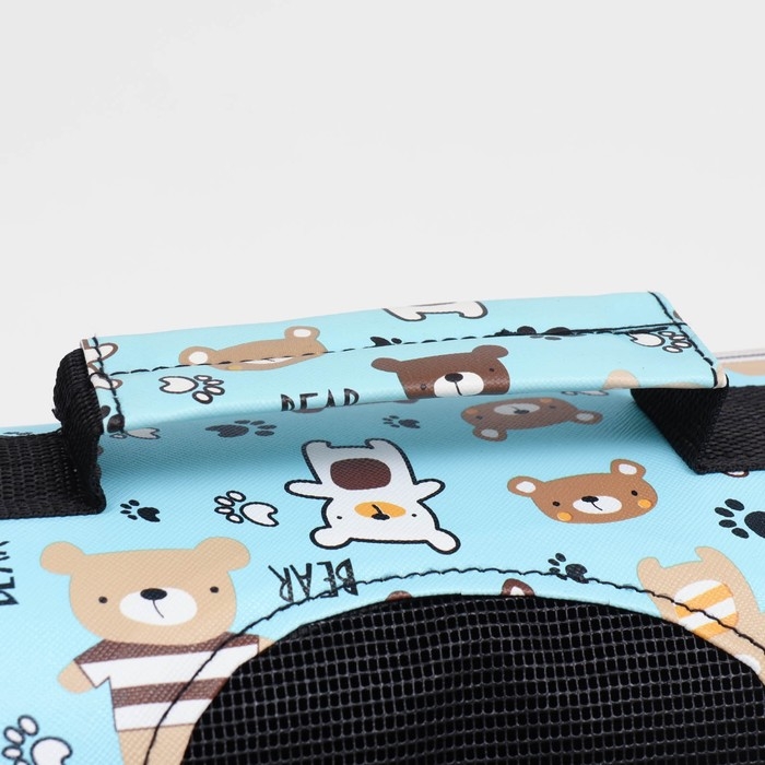 Сумка-переноска каркасная "Медвежонки" , размер M,  40 х 21 х 27 см