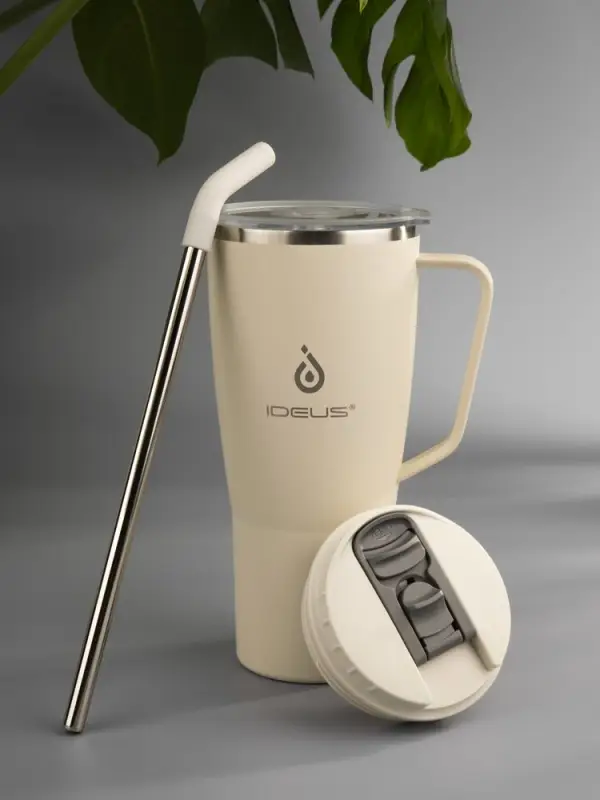 Термостакан Kasumigaoka, белый (молочный)