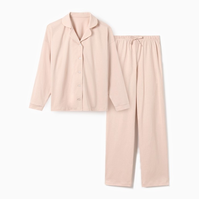Пижама детская (рубашка и брюки) MINAKU, цвет бежевый, рост 104 см Пижама детская (рубашка и брюки) MINAKU, цвет бежевый, рост 104 см