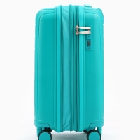 Чемодан 20", PP, 38*22*56, отд на молнии, код замок, 4 колеса, зеленый