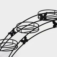 Подставка для цветов &laquo;Арка-5&raquo;, d=12 см, 69&times;15,5&times;25,5 см, черный