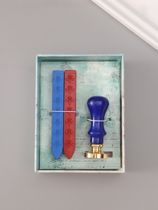 Сургучный набор "Компас" печать, ручка, сургуч 12,5х10х3,6 см