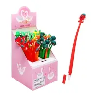 Ручка - прикол гелевая &laquo;Фрукты&raquo;, синий стержень, МИКС