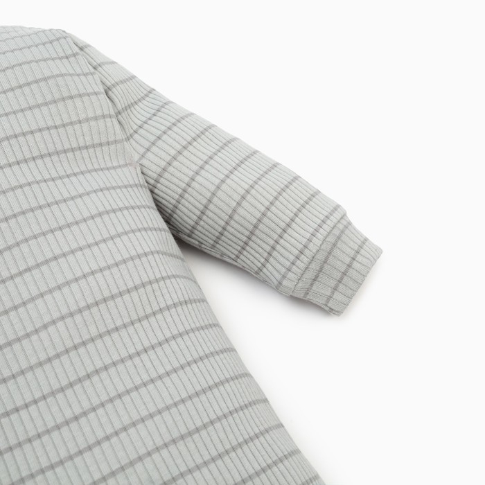 Комбинезон Крошка Я, BASIC LINE, рост 62-68 см, полоска серая Комбинезон Крошка Я, BASIC LINE, рост 62-68 см, полоска серая