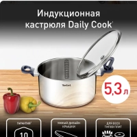 Кастрюля с крышкой Daily Cook G7124645, 24 см, 4.5 л