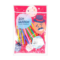 Шар для моделирования 260", ассорти, пастель, набор 100 шт., МИКС Шар для моделирования 260", ассорти, пастель, набор 100 шт., МИКС