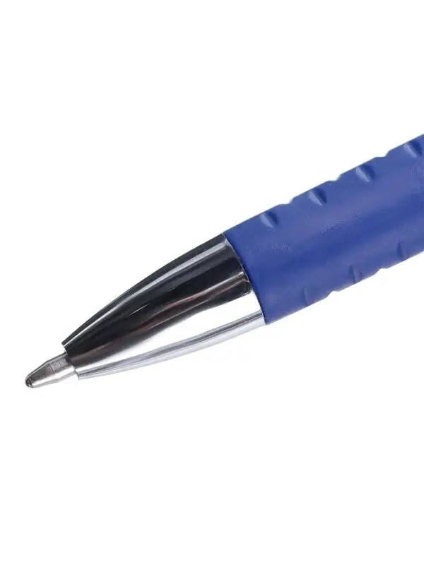 Ручка шариковая Calligrata, синий стержень, узел 0.5 мм, прозрачный корпус, резиновый упор